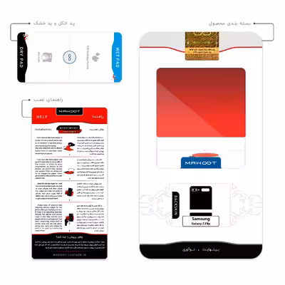 برچسب پوششی ماهوت مدل Collage of surreal Portrait of Women 1 مناسب برای گوشی موبایل سامسونگ Galaxy Z Flip