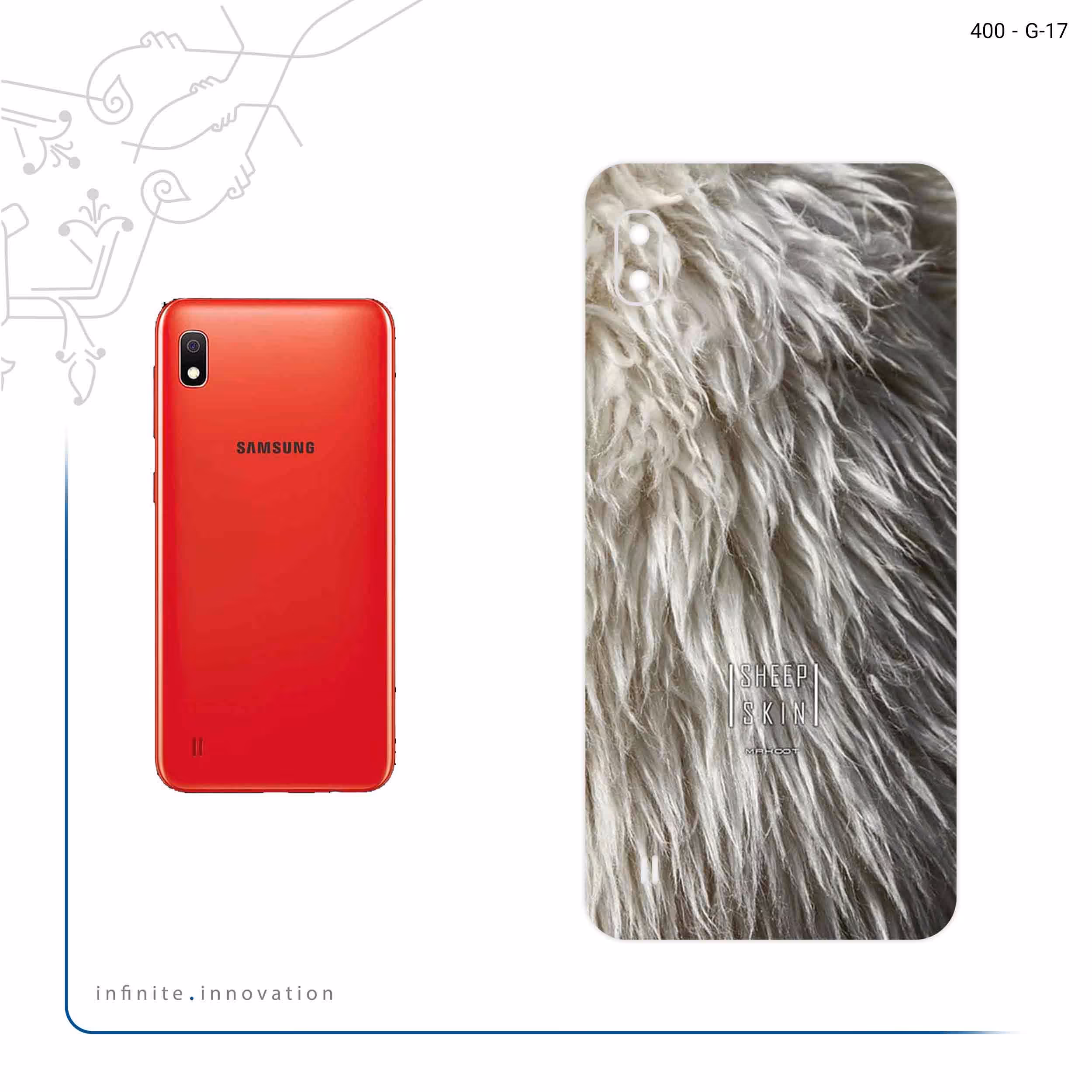 برچسب پوششی ماهوت مدل Sheep Skin مناسب برای گوشی موبایل سامسونگ Galaxy A10
