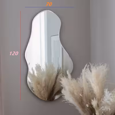 آینه دکوراتیو مدل نامتقارن کد 120