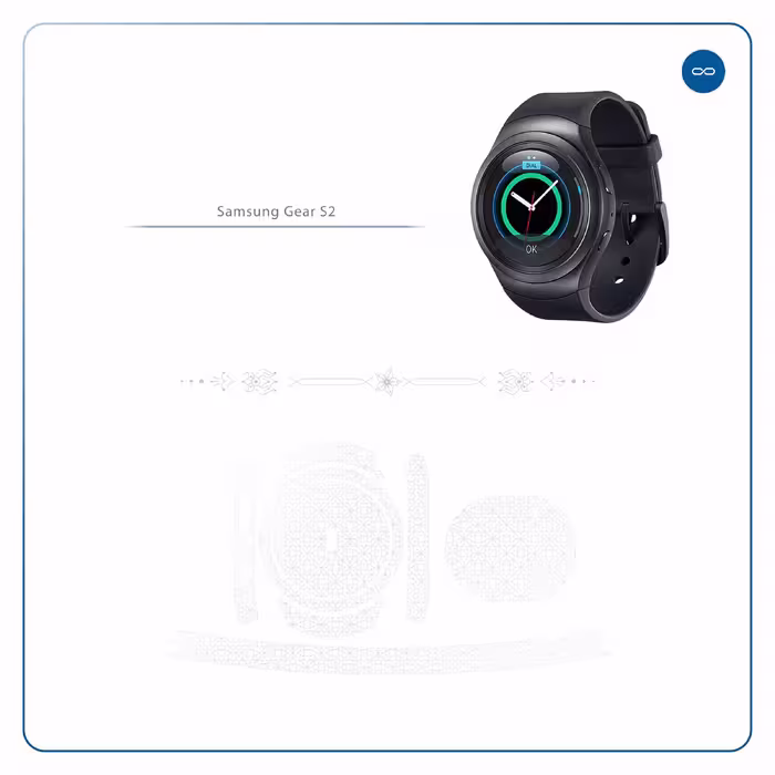 برچسب ماهوت طرح Cloud-Transparent مناسب برای ساعت هوشمند سامسونگ Galaxy Gear S2