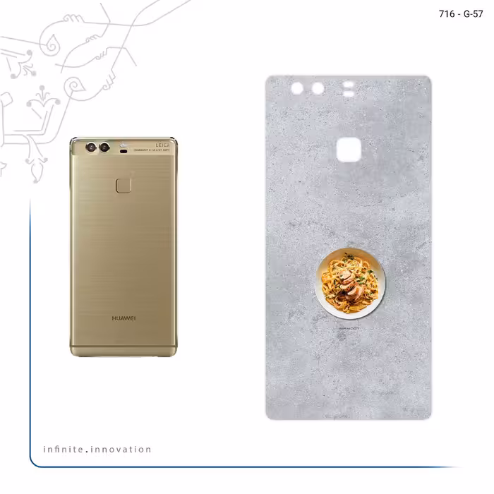 برچسب پوششی ماهوت مدل Pasta مناسب برای گوشی موبایل هوآوی P9 Plus