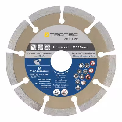 مجموعه 4 عددی صفحه برش الماس تروتک مدل 110/115