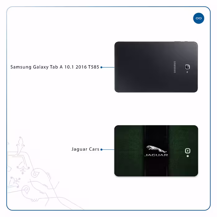 برچسب پوششی ماهوت مدل Jaguar Cars مناسب برای تبلت سامسونگ Galaxy Tab A 10.1 2016 T585