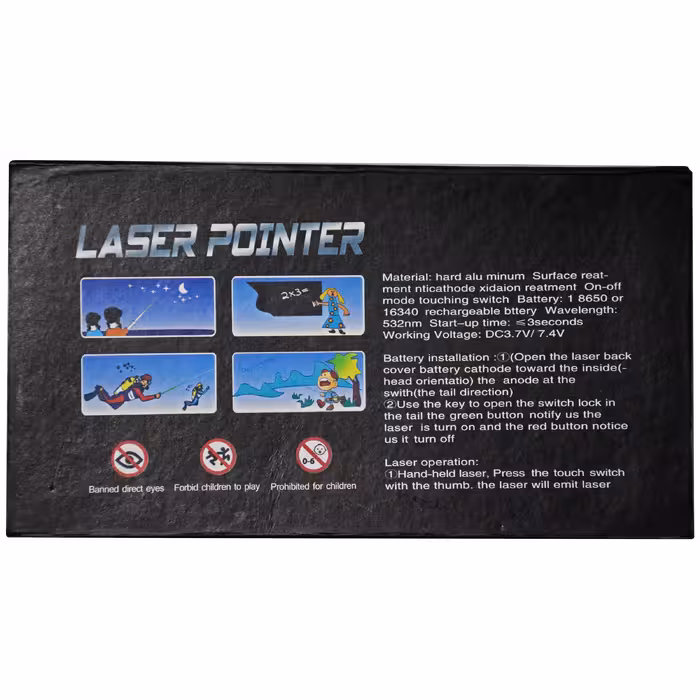 لیزر پوینتر اسمال سان مدل ZY-303 6in1