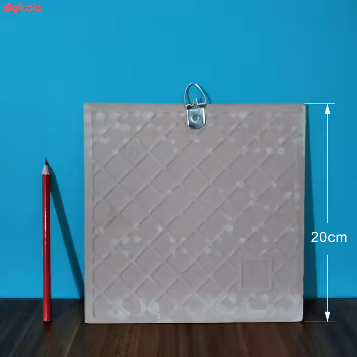 کاشی طرح دختر بچه و گلدان گل مدل لوحی BDT204