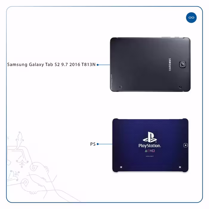 برچسب پوششی ماهوت مدل PS مناسب برای تبلت سامسونگ Galaxy Tab S2 9.7 2016 T813N