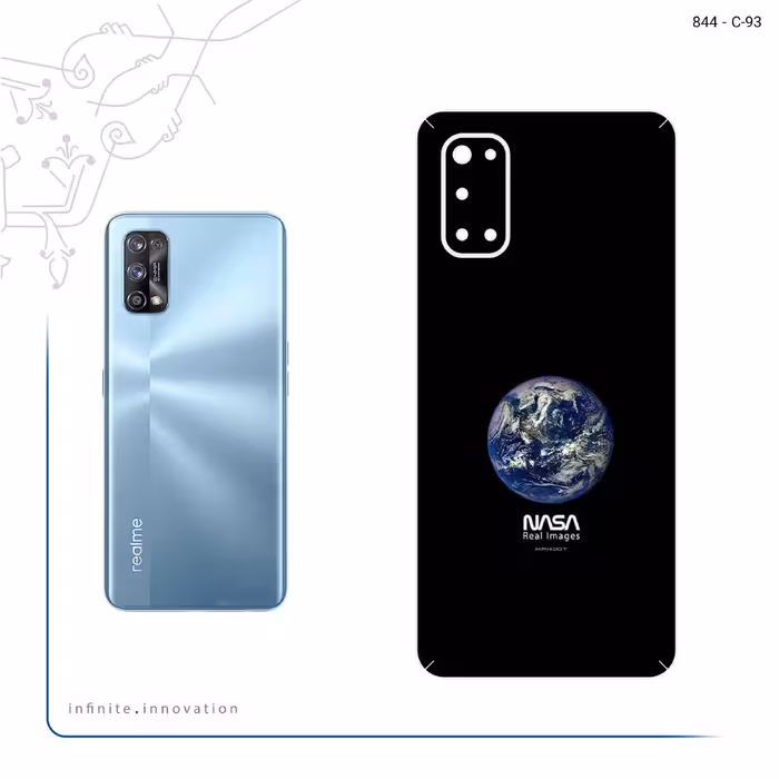 برچسب پوششی ماهوت مدل NASA Home Earth مناسب برای گوشی موبایل ریلمی 7 Pro