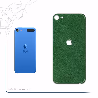 برچسب پوششی ماهوت مدل Green-Leather مناسب برای گوشی موبایل اپل iPod touch 6th generation