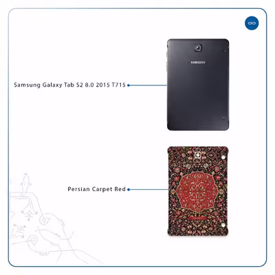 برچسب پوششی ماهوت مدل Iran-Carpet6 مناسب برای تبلت سامسونگ Galaxy Tab S2 8.0 2015 T715