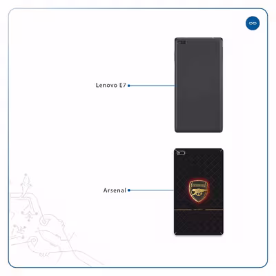برچسب پوششی ماهوت مدل Arsenal مناسب برای تبلت لنوو E7