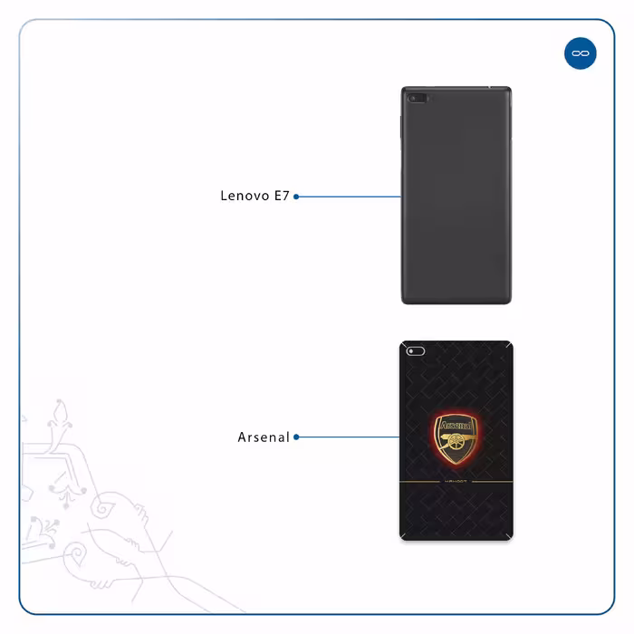 برچسب پوششی ماهوت مدل Arsenal مناسب برای تبلت لنوو E7