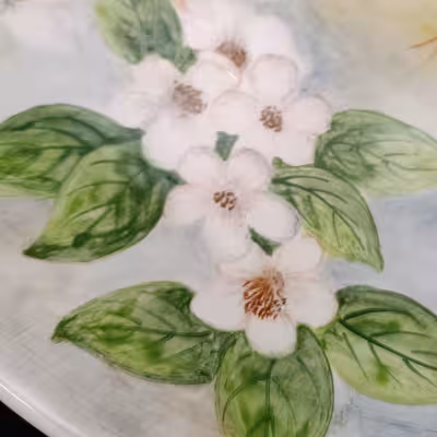 شیرینی خوری سرامیکی هیوا طرح شکوفه کد 11152808