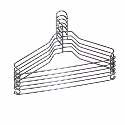 چوب لباسی الماس مدل قلاب دار کد YP-ES05 مجموعه 5 عددی