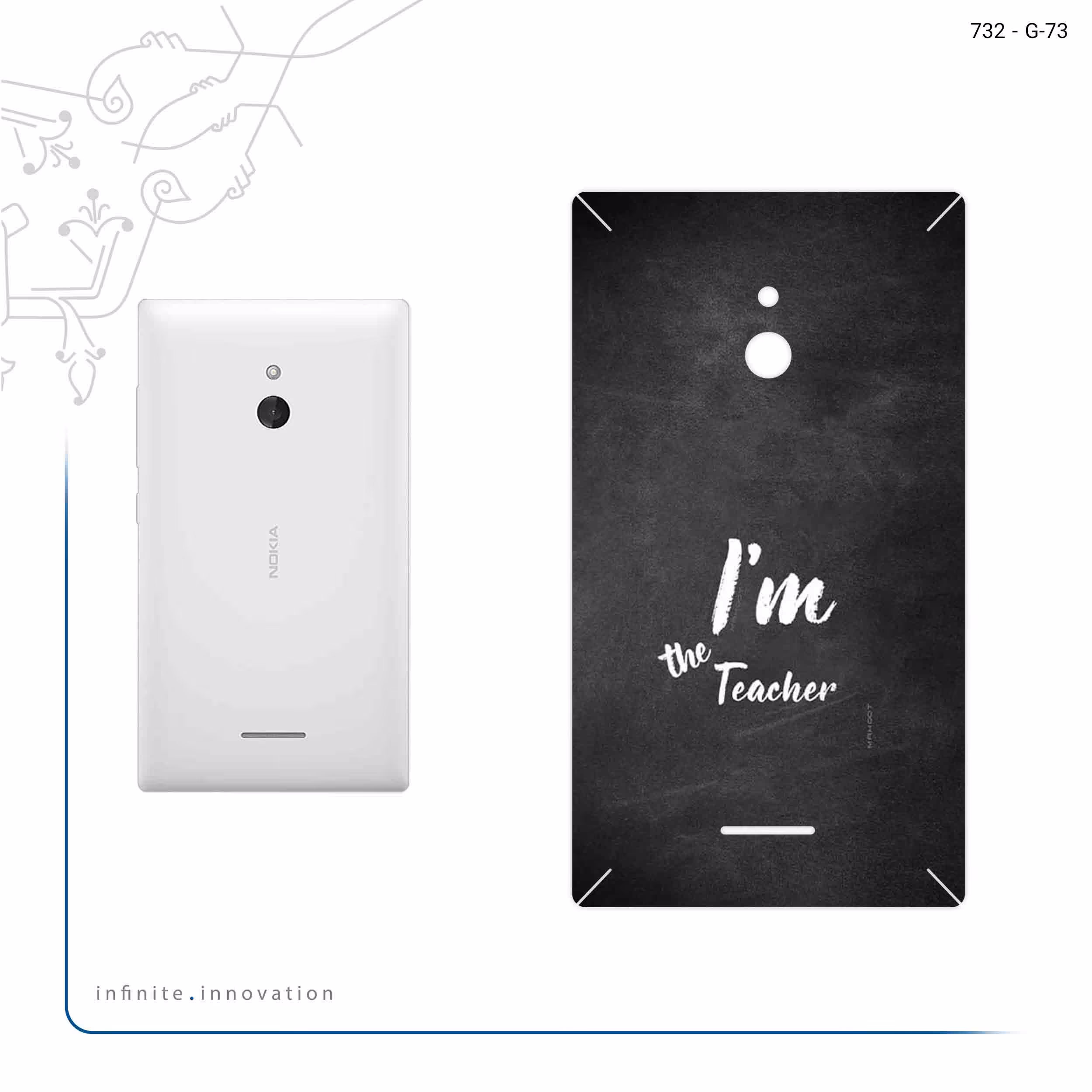 برچسب پوششی ماهوت مدل Teacher مناسب برای گوشی موبایل نوکیا XL