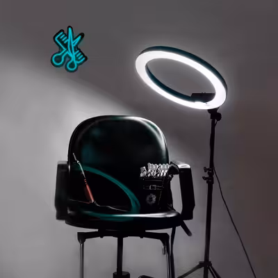 چراغ دیواری نئون دیزاین طرح Barber-BL_TBL