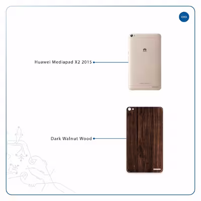 برچسب پوششی ماهوت مدل Dark Walnut Wood مناسب برای تبلت هوآوی Mediapad X2 2015