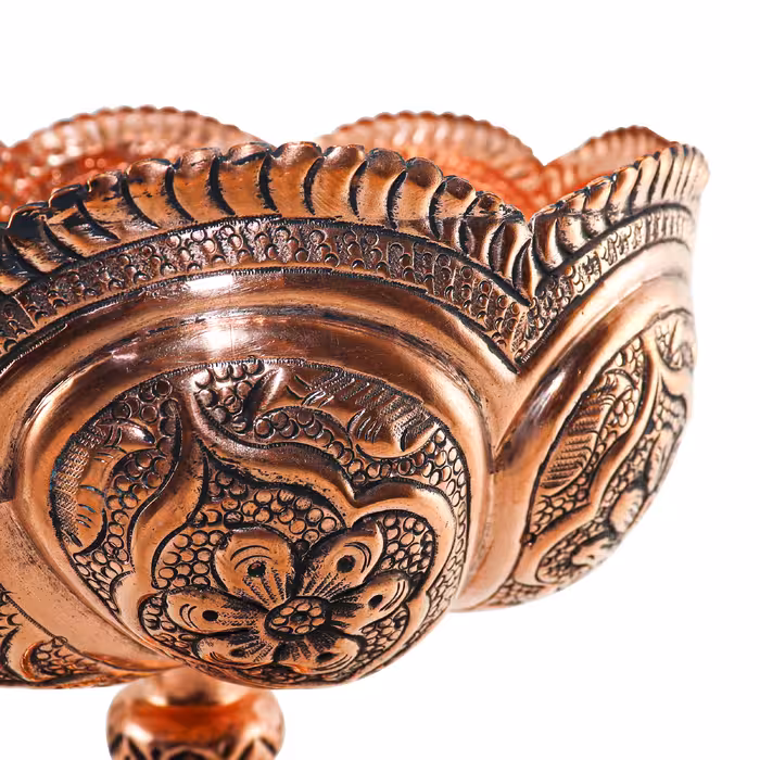 آجیل خوری قلمزنی مدل هشتگرد کد 20p20-2f4