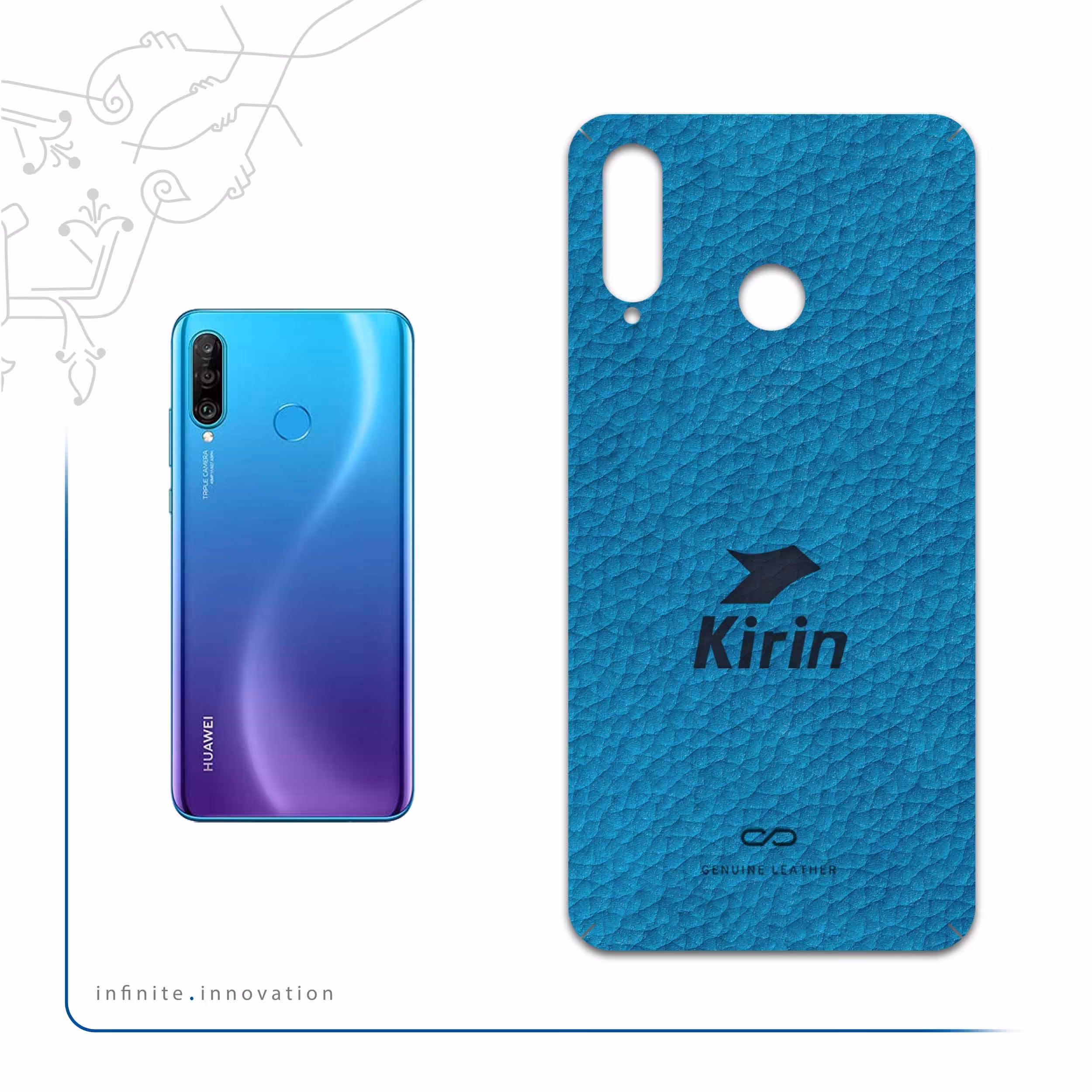 برچسب پوششی ماهوت مدل BL-KRN مناسب برای گوشی موبایل هوآوی P30 Lite