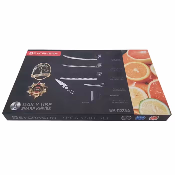 سرویس چاقوی آشپزخانه 6 پارچه اوریچ مدل ER-0238A