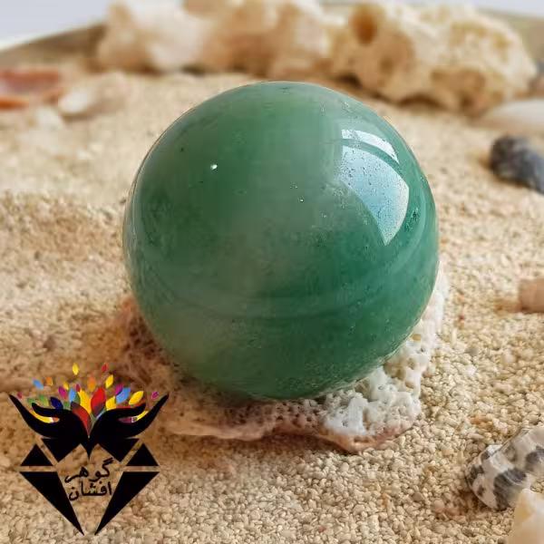 گوی آونتورین سبز اصل درشت H3065