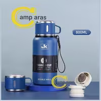 فلاسک دوجداره 800 میل لیتر جی کی استیل JK 316 SUS