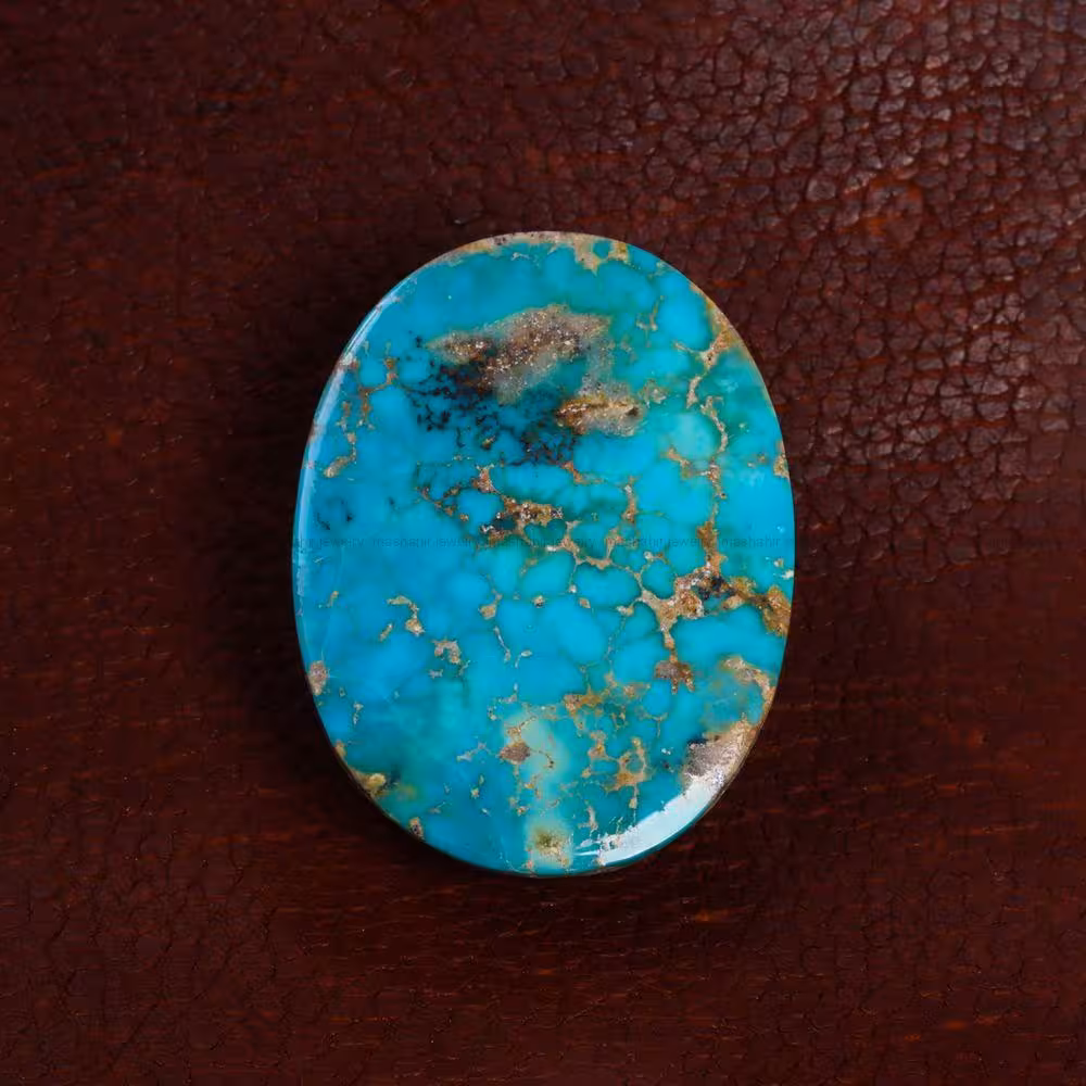 نگین فیروزه شجری کد 13977 - جواهری مشاهیر