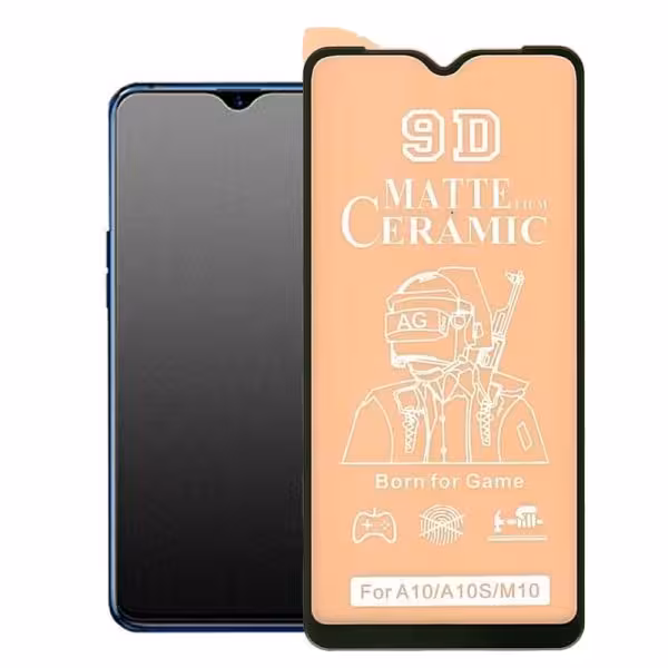 گلس محافظ صفحه نمایش سرامیکی مات 9D گوشی سامسونگ مدل A10s