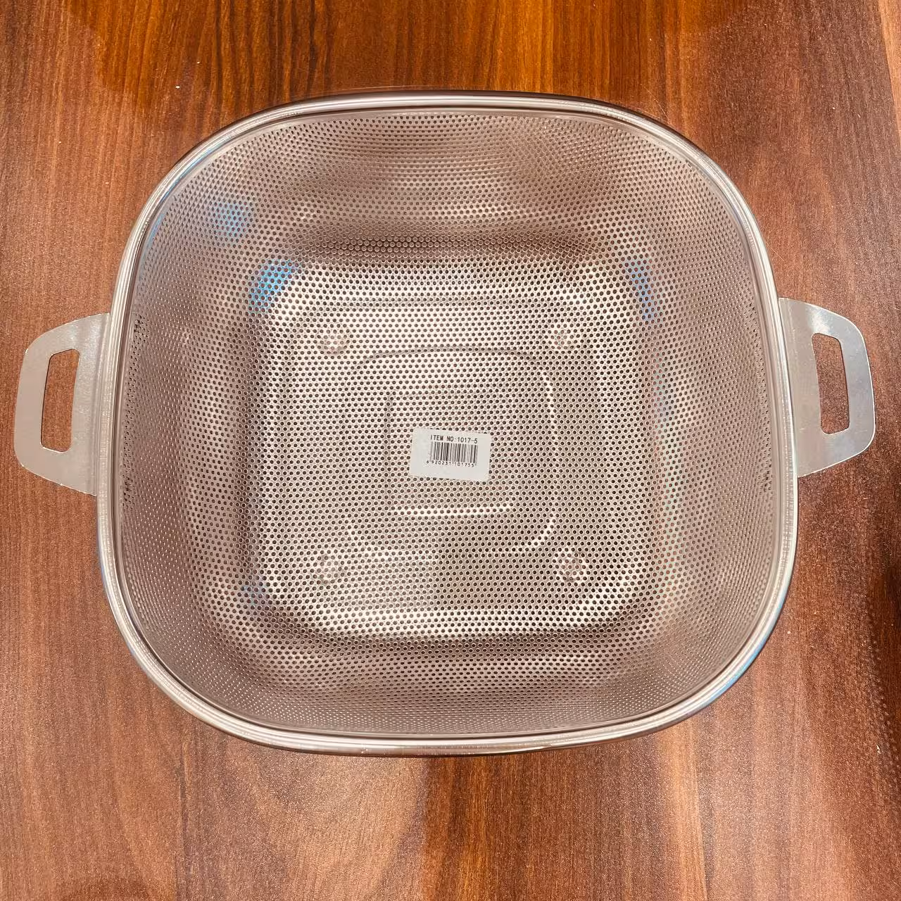 سبد استیل پانچ دسته دار مربع 28cm -1017-5