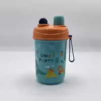 قمقمه پلاستیکی کودک درب نارنجی