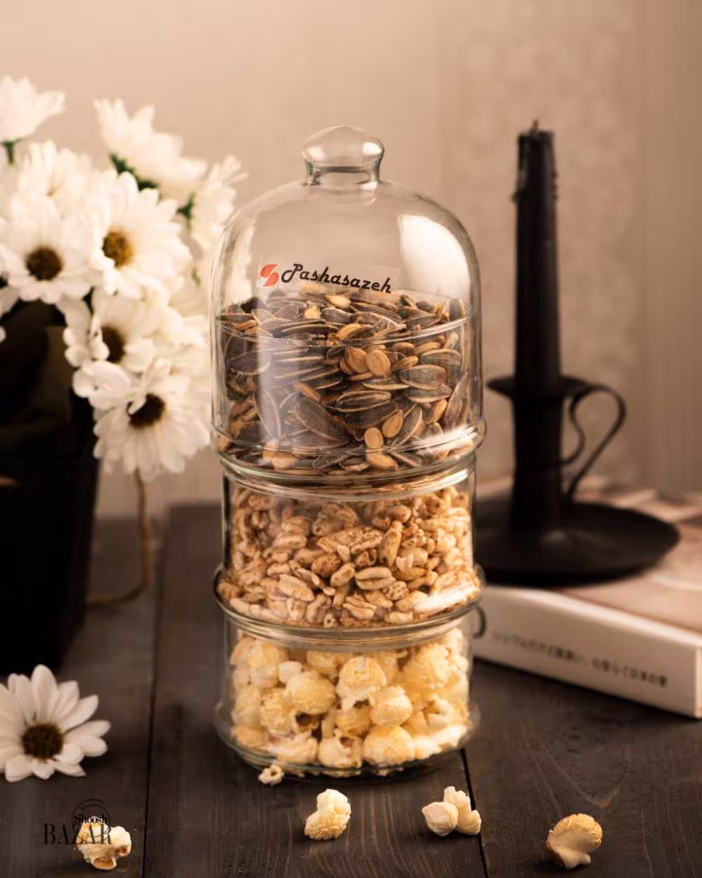 عسل خوری بیسیک متوسط 3 طبقه پاشاسازه کد 49007