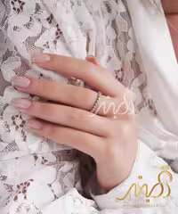 💍حلقه جواهری پرنس تک رج ظریف و زیبا نقره عیار 925 (R_1034)