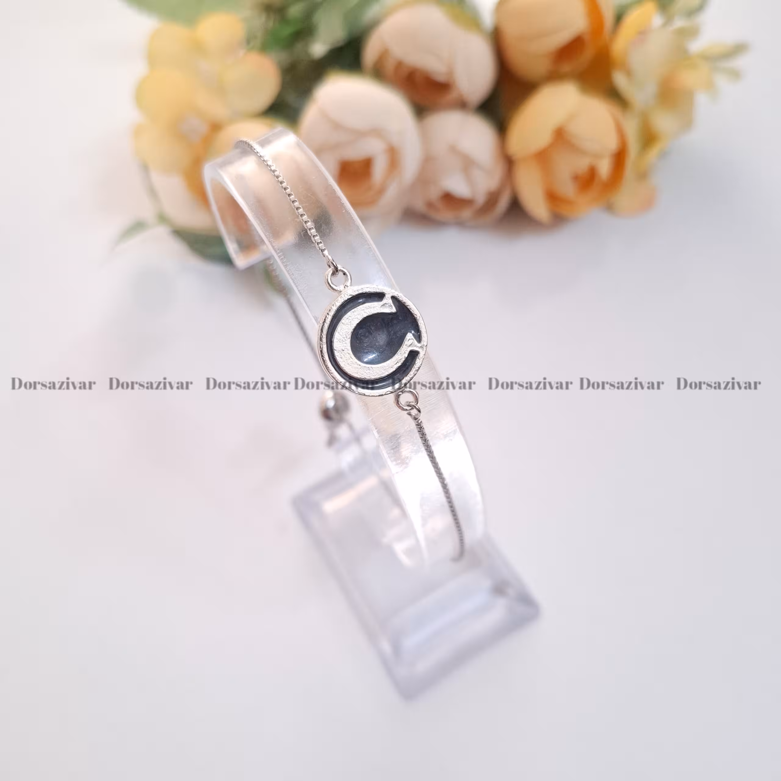 دستبند مس و مینا نعل اسب