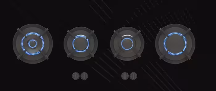 گاز چهار شعله خطی پیت