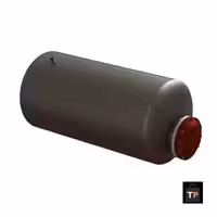 منبع کویل دار افقی 200 لیتری ضخامت ورق 8 میلی متر