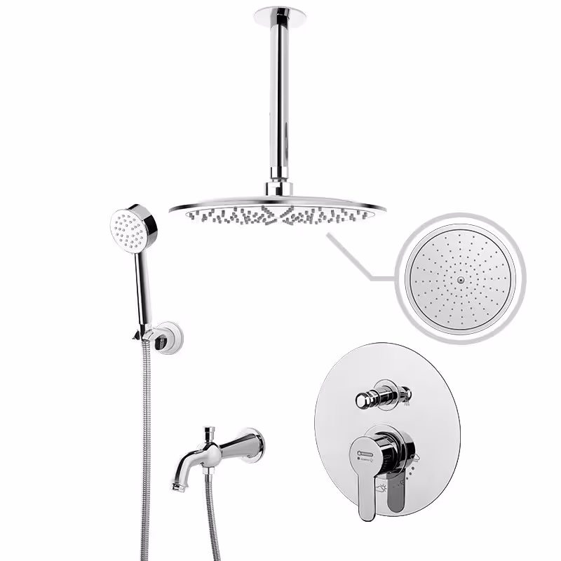 دوش سقفی توکار درخشان مدل آلفا (تیپ5)