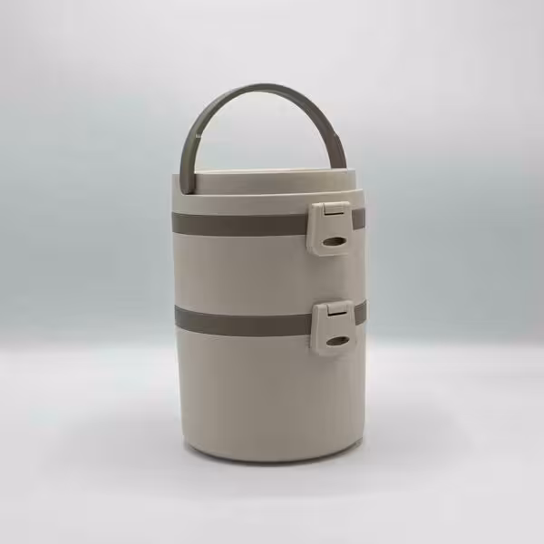 ظرف غذا ( لانچ باکس ) دو طبقه کرم CH-PGRS-2