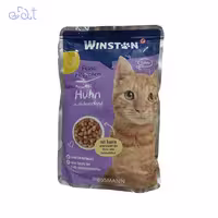 پوچ گربه وینستون طعم مرغ در سس ماست مدل Winston Chicken & Yogurt Sauce وزن 100 گرم