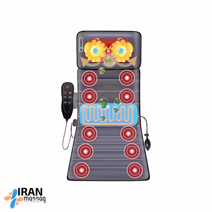 ماساژور تشکی آیجویر مدل C002A-5A | دارای 9 حالت ماساژ شخصی‌سازی شده، گرمایش ثابت و پارچه نرم تنفسی