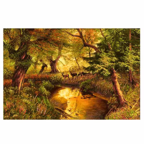 طرح منظره مرداب پاییزی کد 23020