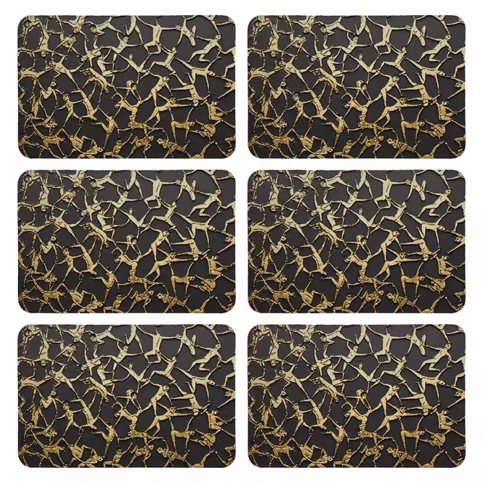 زیربشقابی طرح کلاسیک کد 8814 بسته 6 عددی | کالا مکس