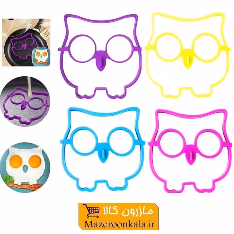 قالب سیلیکونی تخم مرغ و املت طرح جغد HGG-005