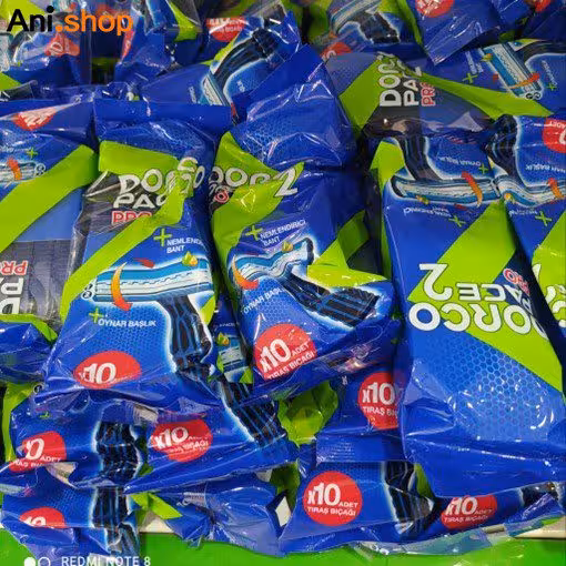 ژیلت 2 لبه دورکو 10 عددی کیفیت فوق العاده Dorco ژیلت با نوار صابونی