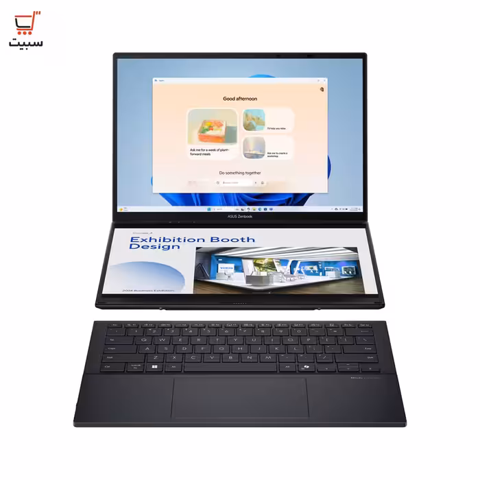 لپ تاپ 14 اینچی لمسی ایسوس مدل Zenbook Duo UX8406CA Ultra 7 255H 32G 2T SSD Intel Arc 3K OLED