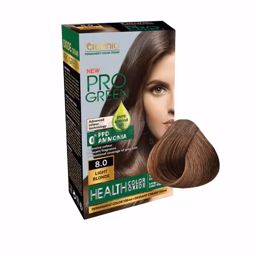 کیت رنگ موی بدون آمونیاک کلینیک کیندی Cleanic شماره8