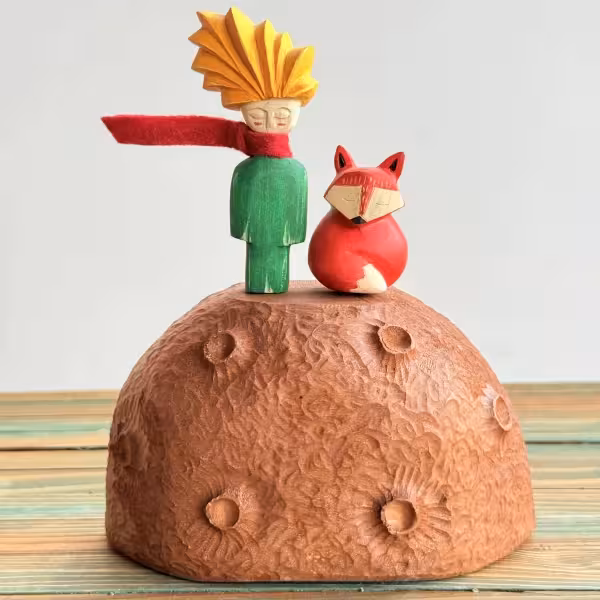 شازده کوچولو با روباه روی سیاره