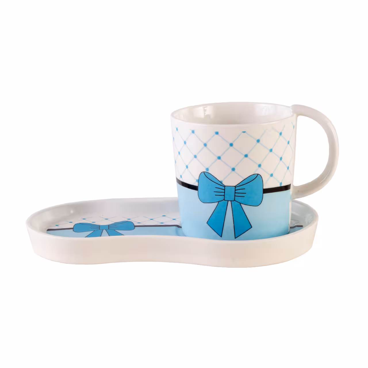 ست لیوان و زیر لیوانی سرامیکی