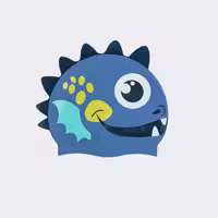 کلاه شنا بچه گانه NABAIJI مدل Dragon