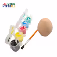 رنگ و تخم مرغ سفالی آرتینا مجموعه 6 عددی