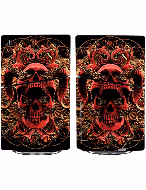 اسکین پی اس 5 اسلیم استاندارد برند گیمآور طرح اسکلت فانتزی کد B