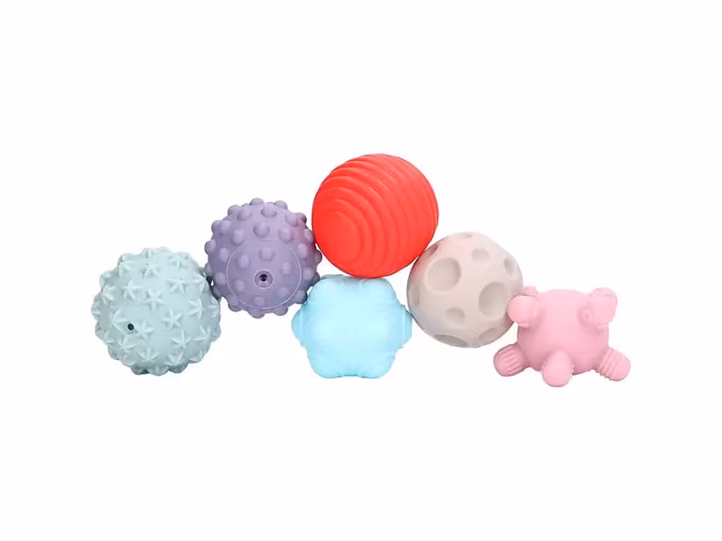 توپ حسی سوتی 6 عددی نوزادی طرح 1062